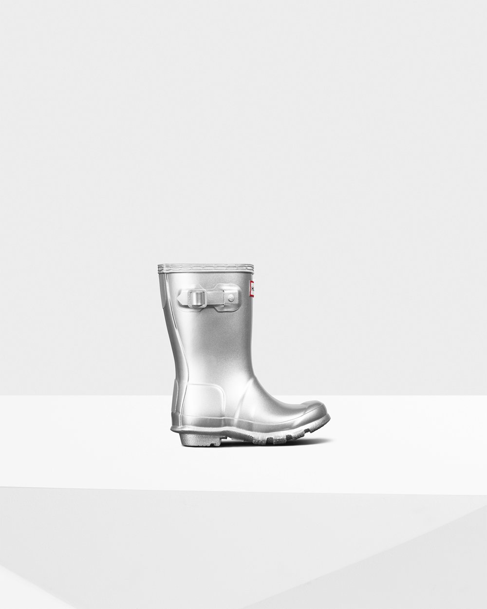 Kids Hunter Rain Boots Silver - Original Little Metallic - 5639142-KF